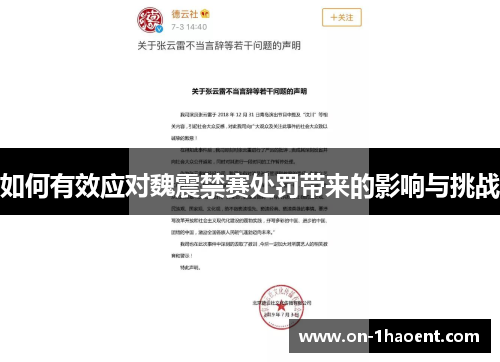 如何有效应对魏震禁赛处罚带来的影响与挑战