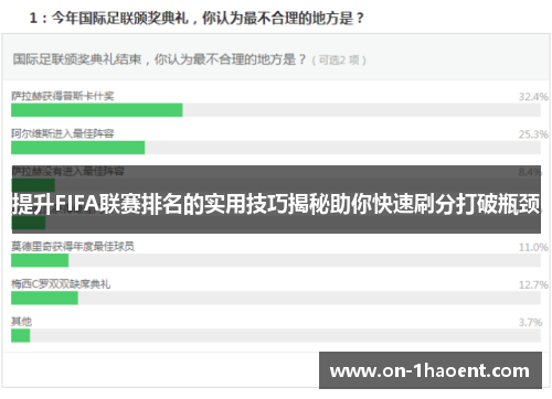 提升FIFA联赛排名的实用技巧揭秘助你快速刷分打破瓶颈 提升FIFA联赛排名的实用技巧揭秘助你快速刷分打破瓶颈