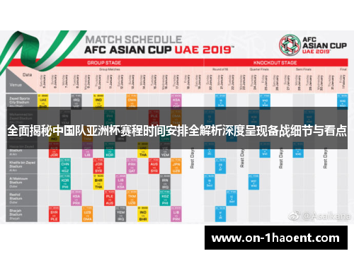 全面揭秘中国队亚洲杯赛程时间安排全解析深度呈现备战细节与看点 全面揭秘中国队亚洲杯赛程时间安排全解析深度呈现备战细节与看点